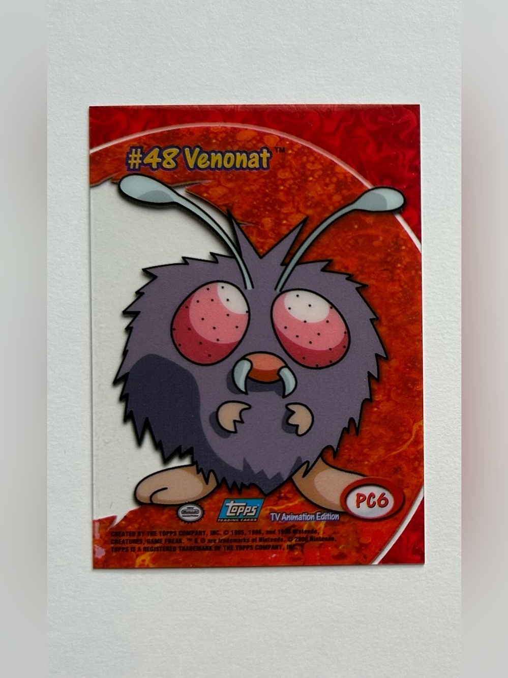 Pokémon Topps #48 Venonat Clear Card